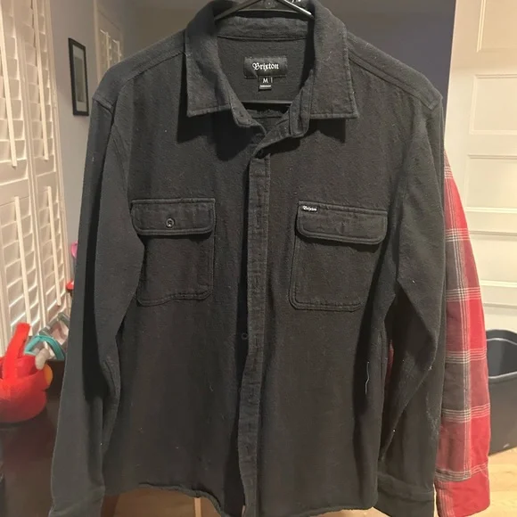 Brixton Black Lightweight Shirt Jacket - Picture 1 of 2